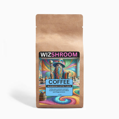 WizShroom Coffee Fusion - Lion’s Mane & Chaga 4oz