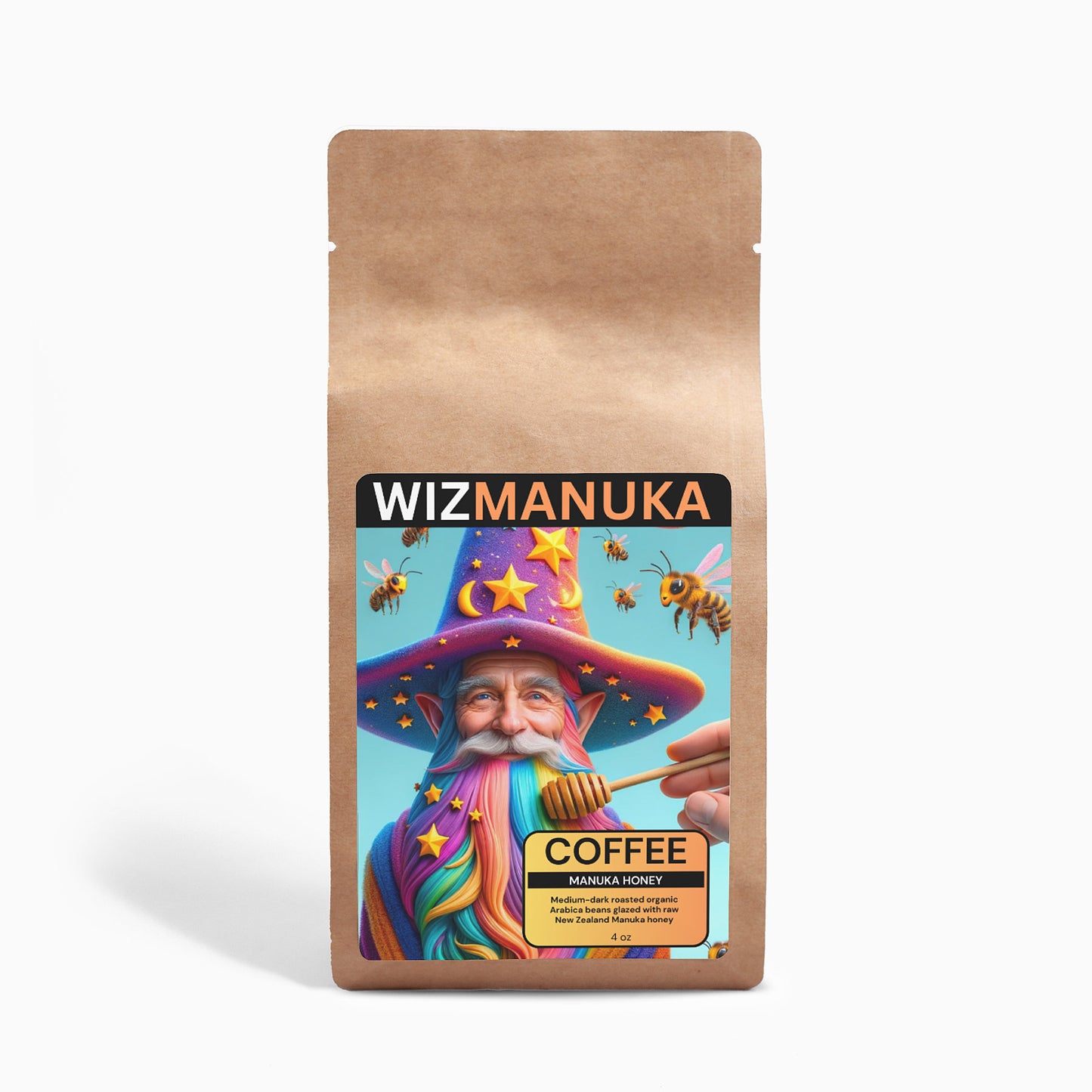 WizManuka Honey Coffee 4oz