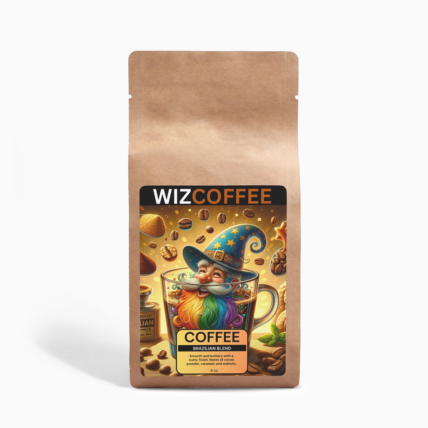 WizCoffee - Brazilian Blend 4oz